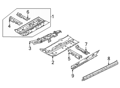 Reinforce-Sill Outer,RH Diagram for G6424-6LBMA