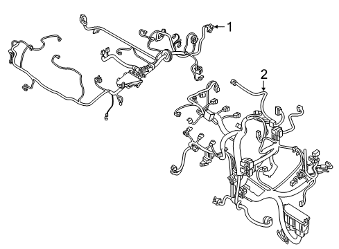 Harness Assy-Engine Room Diagram for 24012-6MT1B
