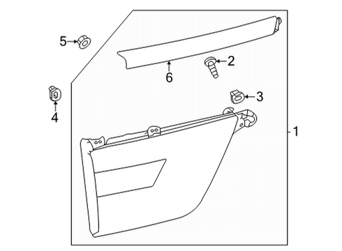 Moulding-Rear Combination Lamp,RH Diagram for 26552-6JF6A