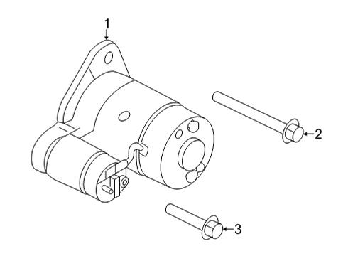 Motor Assy-Starter Diagram for 23300-6RA0A