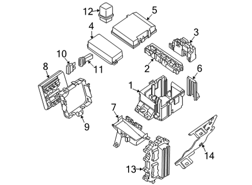 Block Assembly-Junction Diagram for 24350-9BU0A
