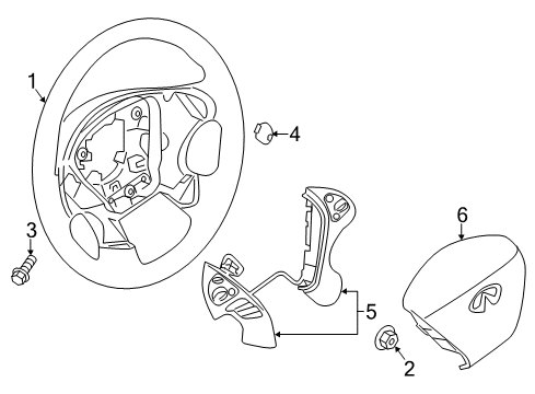 2020 Nissan Pathfinder Steering Column & Wheel, Steering Gear & Linkage Diagram 4