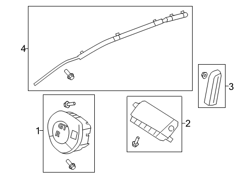 2021 Nissan GT-R Air Bag Components Diagram 1