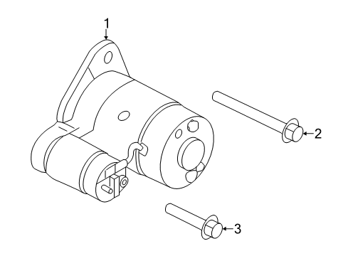 Motor Assy-Starter Diagram for 2330M-3TA0CRW