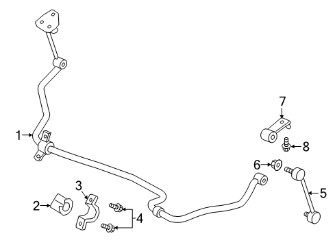 Bracket Assy-Stabilizer Mounting Diagram for 56274-EZ50B