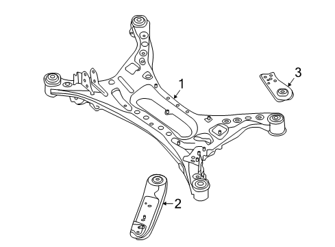 2020 Nissan Maxima Suspension Mounting - Rear Diagram
