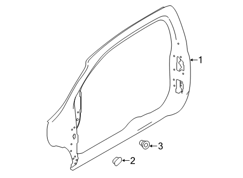 Body-Side Outer, LH Diagram for 76023-9FV1A