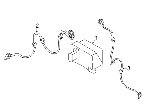 2020 Nissan Titan ABS Components Diagram