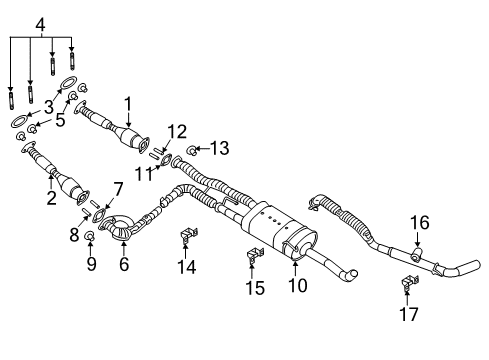 Tube Assembly-Exhaust,Front Diagram for 20010-9FV0A