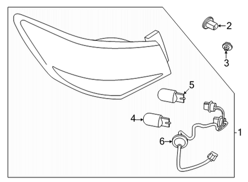 2022 Nissan Sentra Tail Lamps Diagram