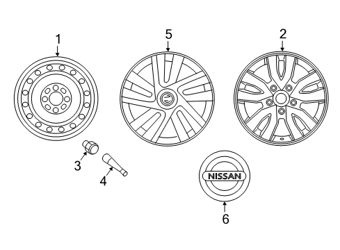 2020 Nissan NV Wheels Diagram