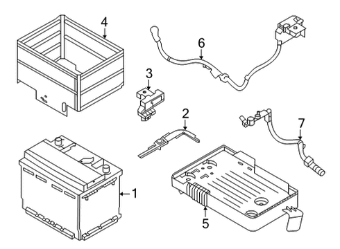 Cable Assy-Battery Earth Diagram for 24080-6LB0A