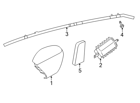 2020 Nissan Pathfinder Air Bag Components Diagram 1