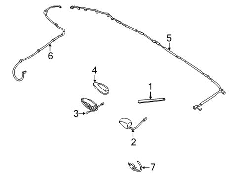 Feeder-Antenna Diagram for 28242-5ER0A