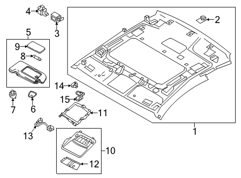 FINISHER ASSY-CONSOLE SWITCH Diagram for 96988-6HK1B