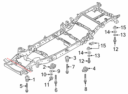2021 Nissan Titan Frame & Components Diagram 3