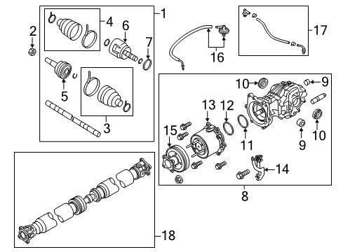 Axle & Differential - Rear - 2020 Nissan Pathfinder