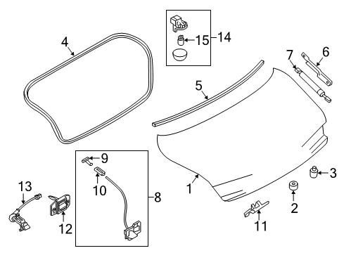 Camera Assembly-Side View Diagram for 28419-5NA0A