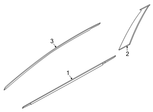 Moulding Assy-Front Door Outside,RH Diagram for 80820-6LA5A