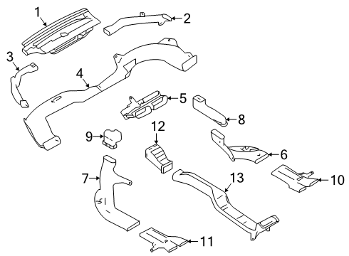 2020 Nissan Altima Ducts Diagram