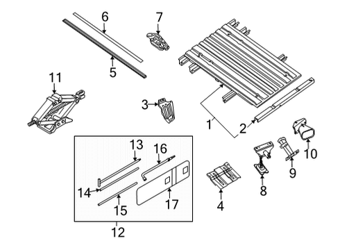 Floor Assembly-Rear Body Diagram for 93500-9BU0D