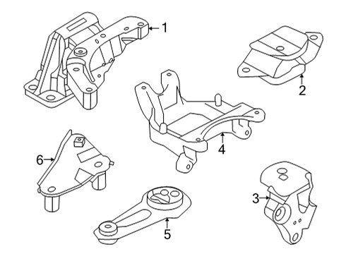 Bracket-Engine Mounting,LH Diagram for 11253-5RA0A