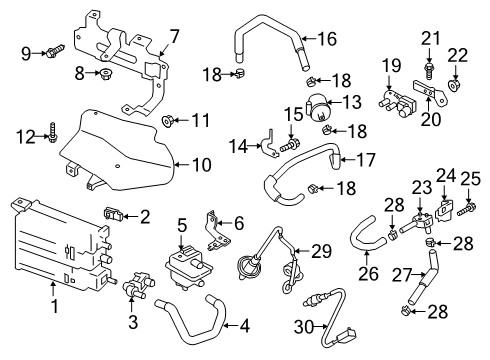 Blank Engine Control Module Diagram for 23703-5NA2A