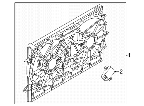 2021 Nissan Rogue Cooling System, Radiator, Water Pump, Cooling Fan Diagram 2