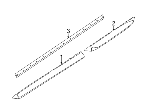 2020 Nissan Pathfinder Exterior Trim - Pillars Diagram