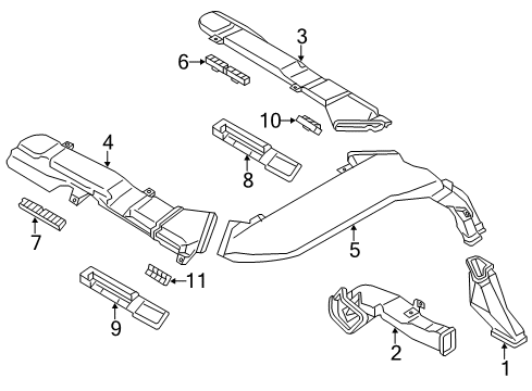 Duct-VENTILATOR, Rear Diagram for 27982-6JF0A