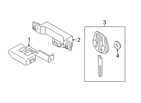 2021 Nissan NV Keyless Entry Components Diagram