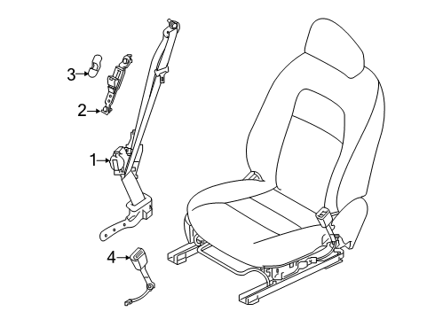 Nissan Altima Seat Belt Repair Service - OEM Single Stage - You Mail In Your Belt