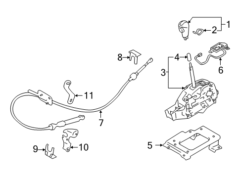 Indicator Assy-Auto Transmission Control Diagram for 96940-6JE0A