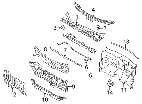 Cover Assy-Cowl Top Diagram for 66862-6WK0A