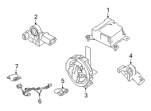 Controller Assembly-OCCUPANT Sensor Diagram for 98856-6CL0A