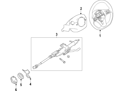Cover Assy-Steering Column,Lower Diagram for 48980-6CA1A