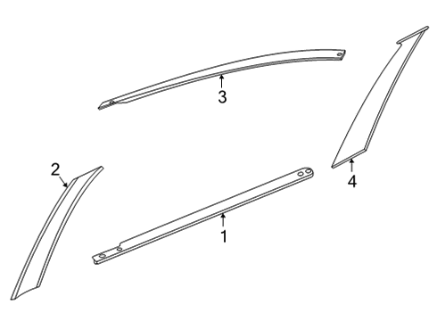 Tape-Rear Door Sash,Rear LH Diagram for 82819-6LE0A