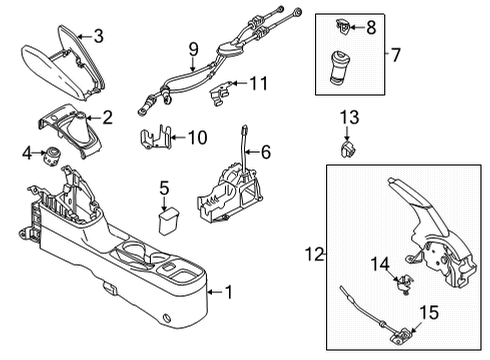 Bracket Cable Diagram for 34448-5FA1A