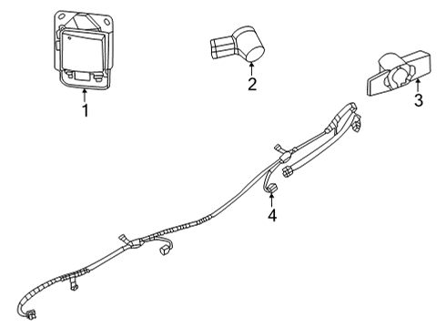Harness-Sub,Rear Bumper Diagram for 24093-6LB0A