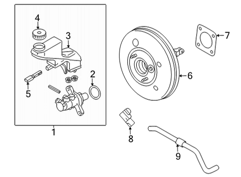 Booster Assy-Brake Diagram for D7210-6RA0A