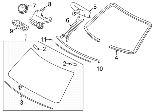 Glass-Windshield Diagram for G2700-6JL0A
