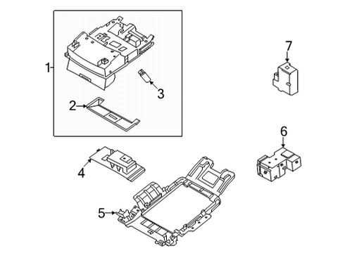 Lamp Assembly Map Diagram for 26430-6RA0A