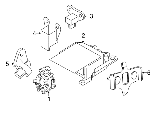 Module Assembly - Curtain Air Bag, LH Diagram for 985P1-9SJ8A
