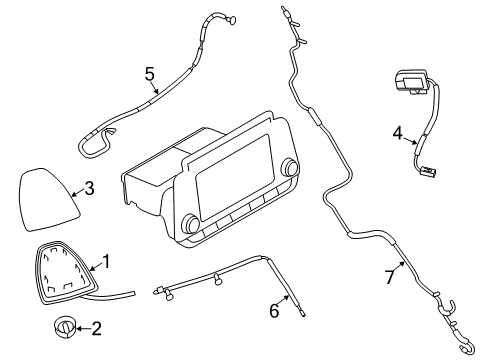 Fender Assembly-Sat Ant Diagram for 28242-6CA0B