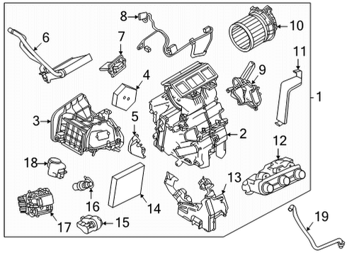 Controller Assembly-Air Conditioner Diagram for 27510-5EB5A