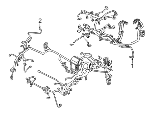 Harness-Engine Room Diagram for 24012-9ES8D