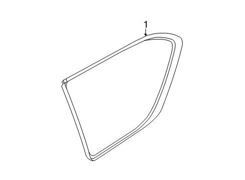 Glass Assy-Side Window,LH Diagram for 83301-1LB1A