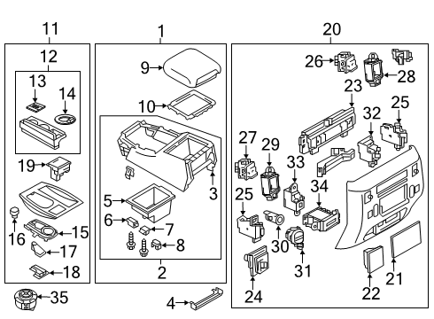 Controller Assy-Rear Air Conditioner Diagram for 27511-6JR0A