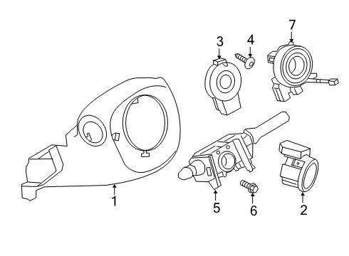 Sensor Assembly-Steering Angle Diagram for 47945-5R00A