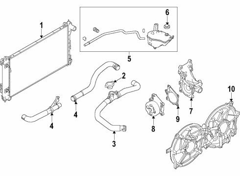 Cooling System, Radiator, Water Pump, Cooling Fan - 2021 Nissan Altima